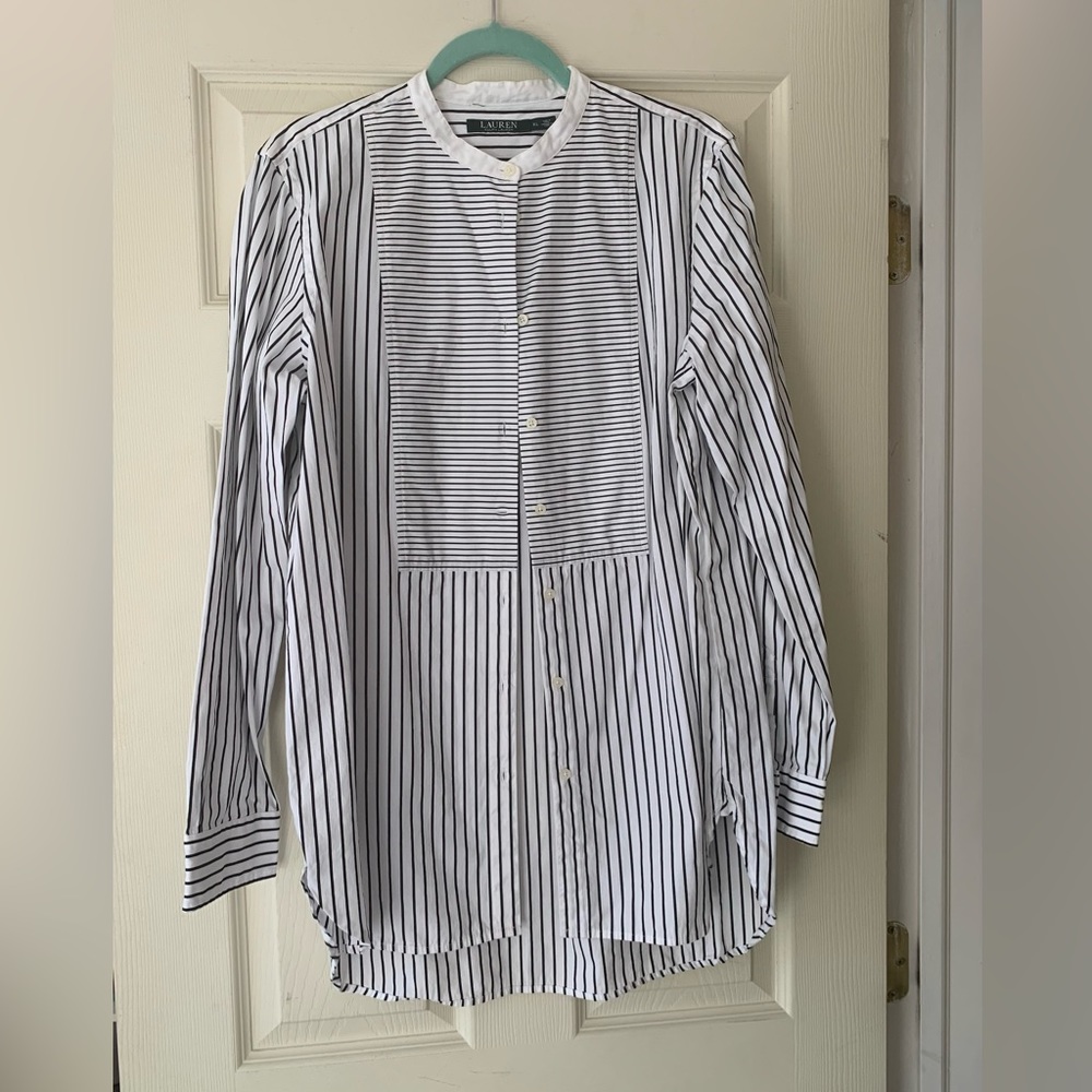 New Lauren Ralph Lauren striped blouse 16